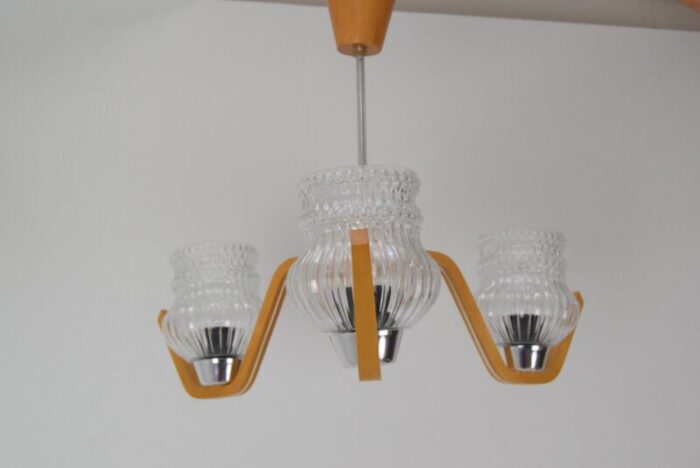 mid century ceiling lamp from drevo humpolec 1970s 11