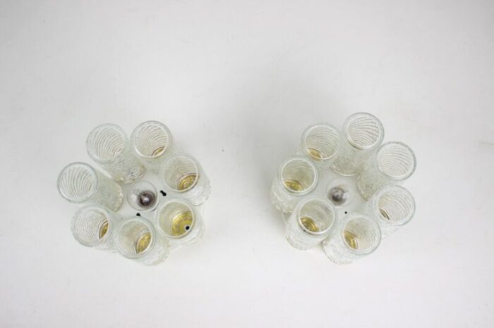 mid century ceiling lamps from napako 1970s set of 2 4