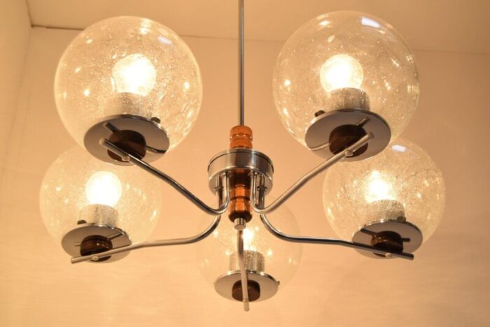 mid century chandelier czechoslovakia 1960s 10