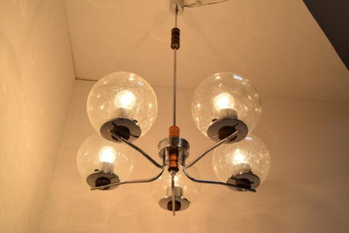 mid century chandelier czechoslovakia 1960s 11