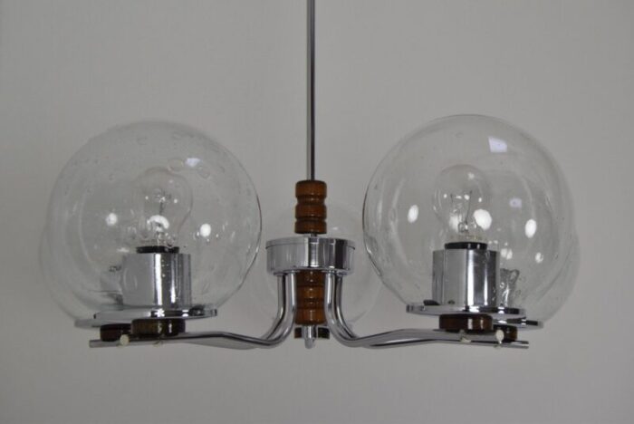 mid century chandelier czechoslovakia 1960s 3