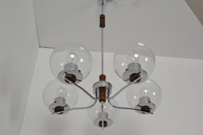 mid century chandelier czechoslovakia 1960s 4