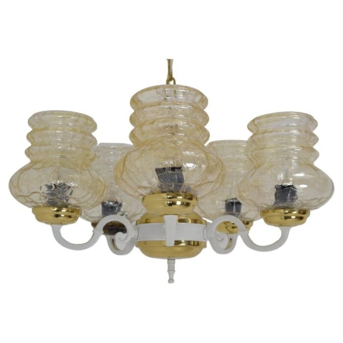 mid century chandelier czechoslovakia 1970s 1