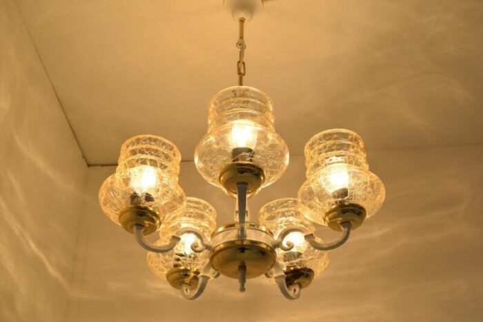 mid century chandelier czechoslovakia 1970s 10