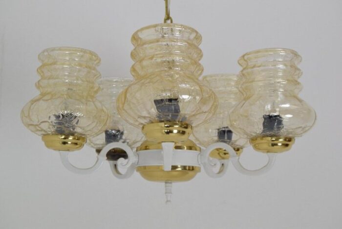 mid century chandelier czechoslovakia 1970s 2