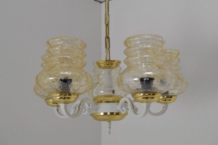 mid century chandelier czechoslovakia 1970s 5