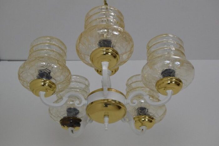 mid century chandelier czechoslovakia 1970s 6