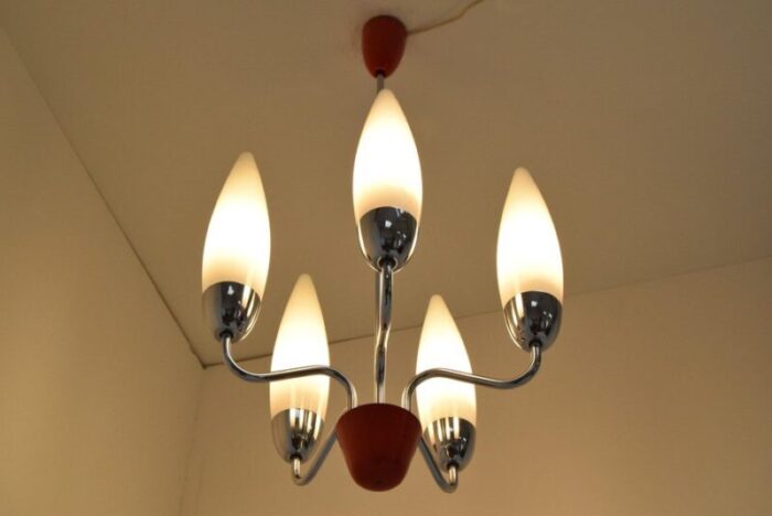 mid century chandelier from napako 1960s 5