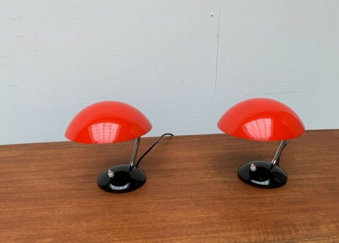 mid century czech minimalist table lamps by josef hurka for drukov brno set of 2 28