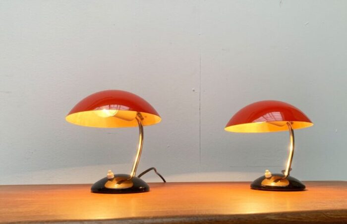 mid century czech minimalist table lamps by josef hurka for drukov brno set of 2 32