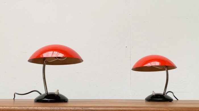 mid century czech minimalist table lamps by josef hurka for drukov brno set of 2 41