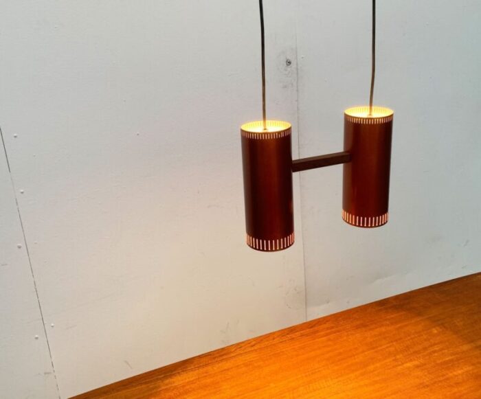 mid century danish cylinder ii pendant lamp by jo hammerborg for fog morup 19