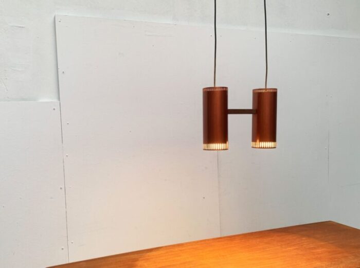 mid century danish cylinder ii pendant lamp by jo hammerborg for fog morup 26