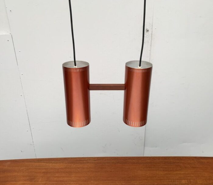 mid century danish cylinder ii pendant lamp by jo hammerborg for fog morup 28