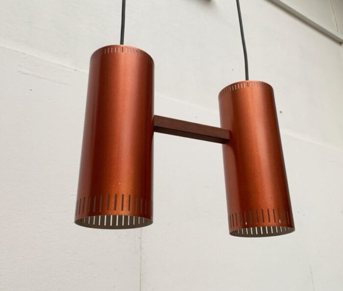 mid century danish cylinder ii pendant lamp by jo hammerborg for fog morup 34