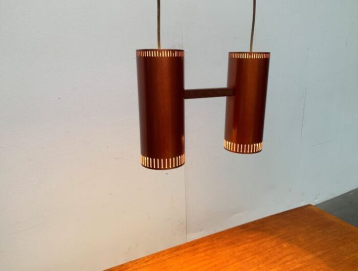 mid century danish cylinder ii pendant lamp by jo hammerborg for fog morup 4