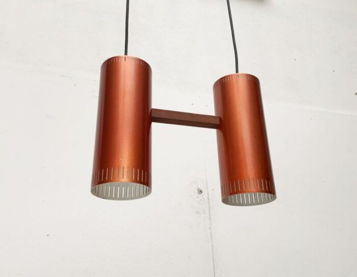 mid century danish cylinder ii pendant lamp by jo hammerborg for fog morup 50