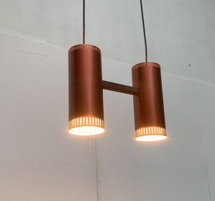 mid century danish cylinder ii pendant lamp by jo hammerborg for fog morup 51