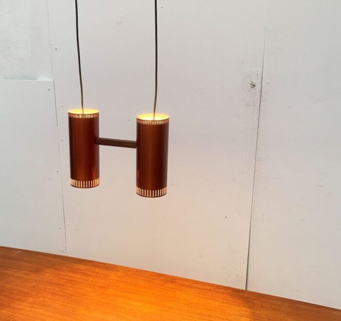 mid century danish cylinder ii pendant lamp by jo hammerborg for fog morup 55