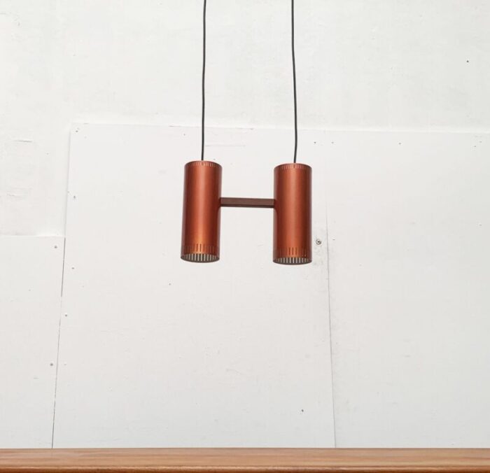 mid century danish cylinder ii pendant lamp by jo hammerborg for fog morup 58