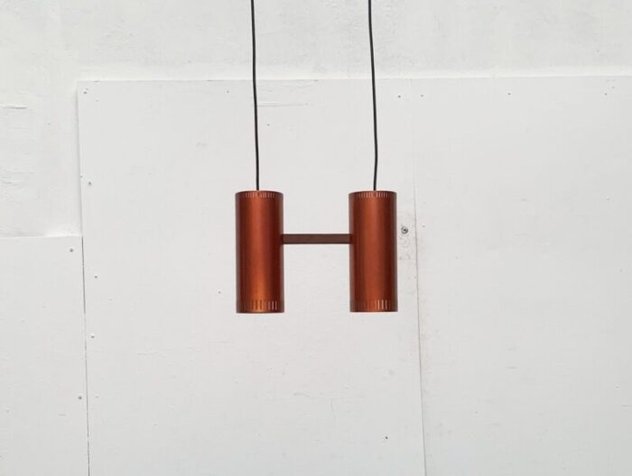 mid century danish cylinder ii pendant lamp by jo hammerborg for fog morup 59