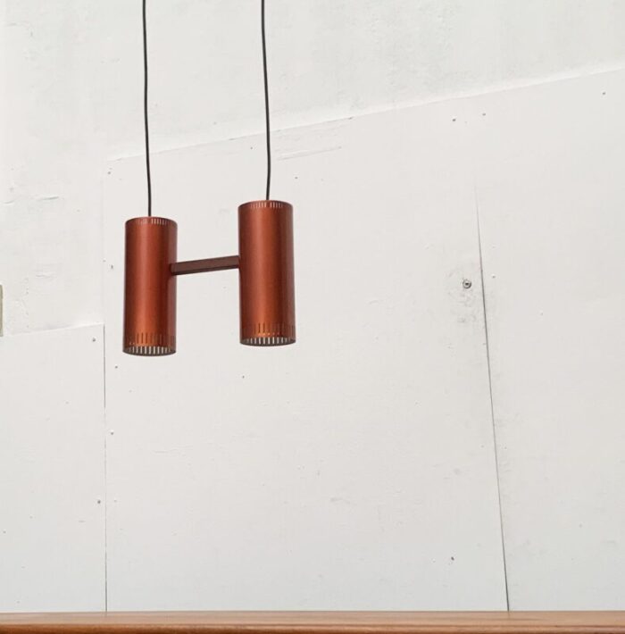 mid century danish cylinder ii pendant lamp by jo hammerborg for fog morup 61