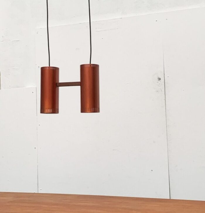 mid century danish cylinder ii pendant lamp by jo hammerborg for fog morup 62