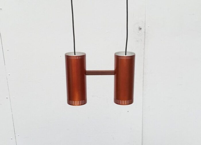 mid century danish cylinder ii pendant lamp by jo hammerborg for fog morup 63