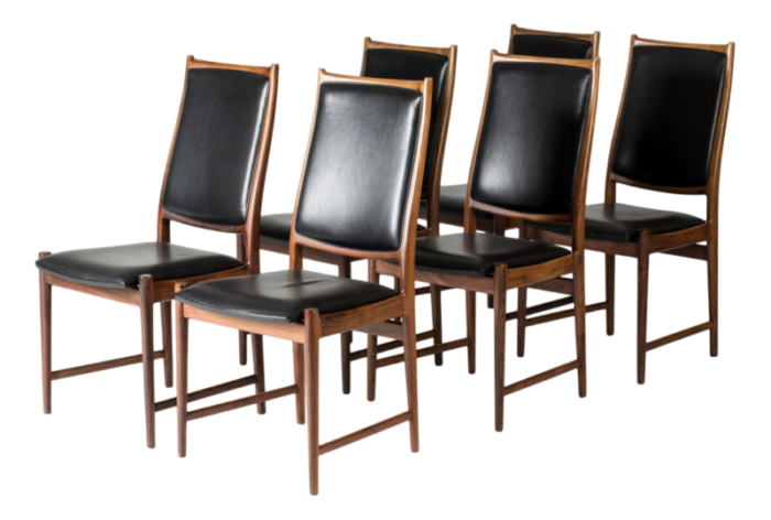 mid century dining chairs by torbjrn afdal for bruksbo 1960s 0910