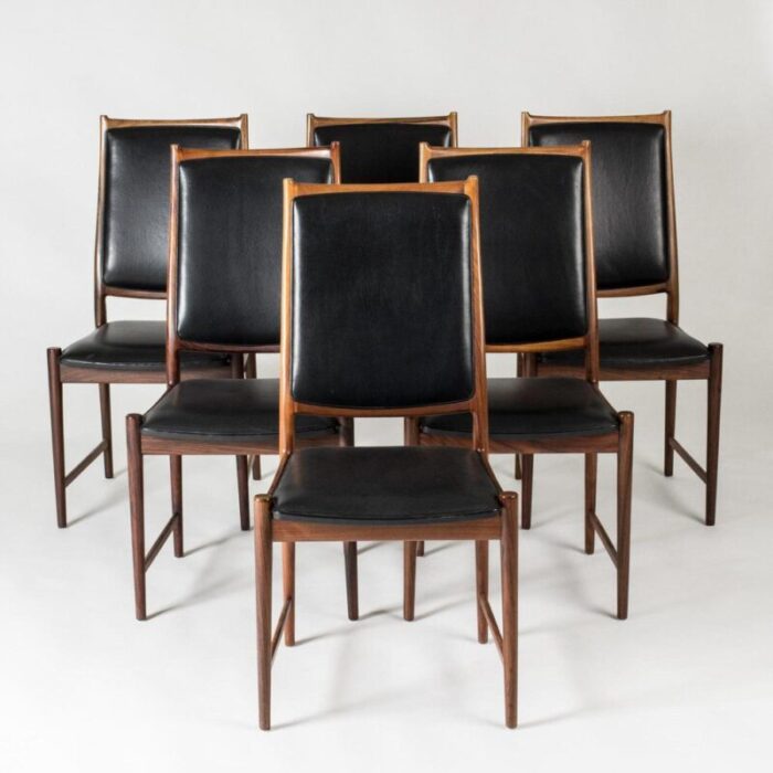 mid century dining chairs by torbjrn afdal for bruksbo 1960s 1489