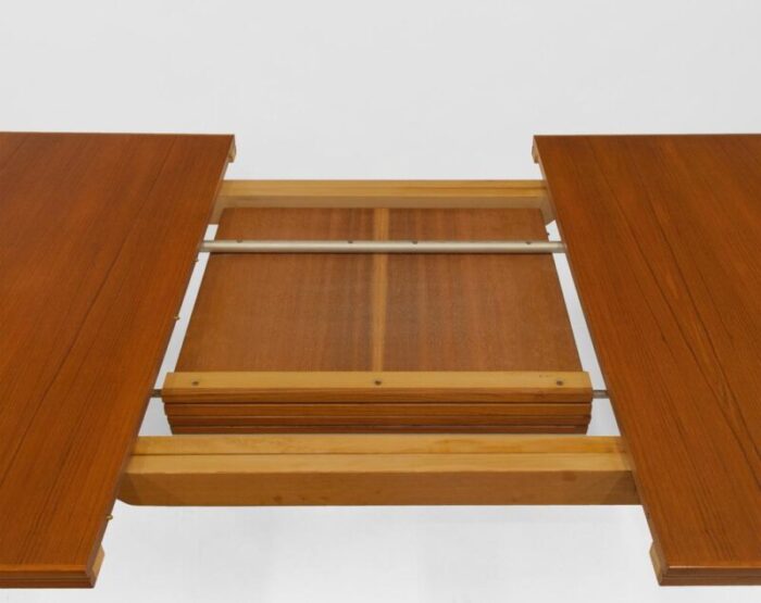 mid century extending danish teak tree leg dining table by h sigh and sons from sigh and sns mbelfabrik 1960s 3413