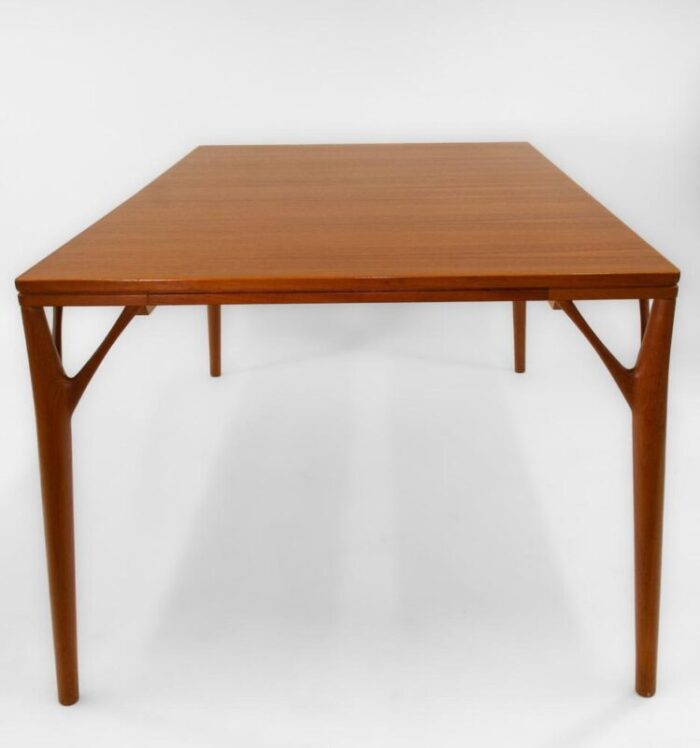 mid century extending danish teak tree leg dining table by h sigh and sons from sigh and sns mbelfabrik 1960s 3671