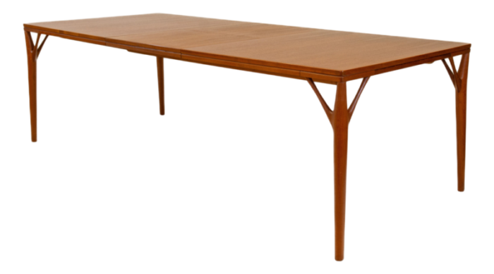 mid century extending danish teak tree leg dining table by h sigh and sons from sigh and sns mbelfabrik 1960s 6900