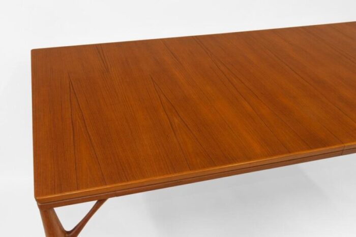 mid century extending danish teak tree leg dining table by h sigh and sons from sigh and sns mbelfabrik 1960s 6948