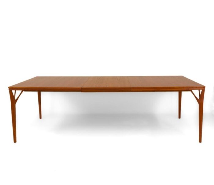 mid century extending danish teak tree leg dining table by h sigh and sons from sigh and sns mbelfabrik 1960s 7511