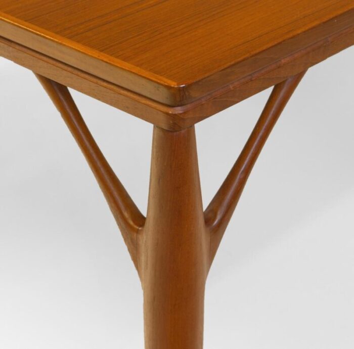 mid century extending danish teak tree leg dining table by h sigh and sons from sigh and sns mbelfabrik 1960s 8667