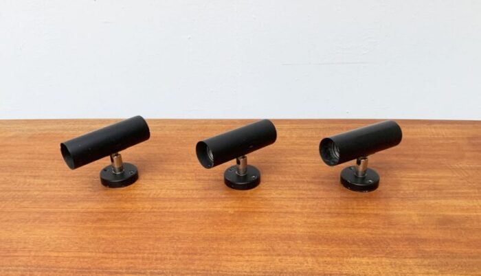 mid century german minimalist wall lamp set of 3 1