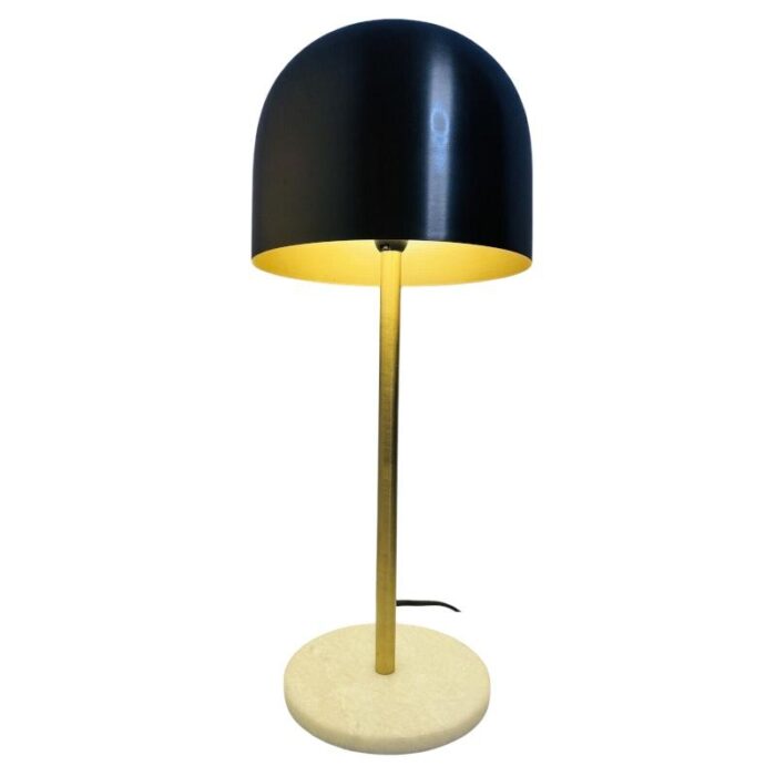 mid century gilt metal mashrom lamp 0967