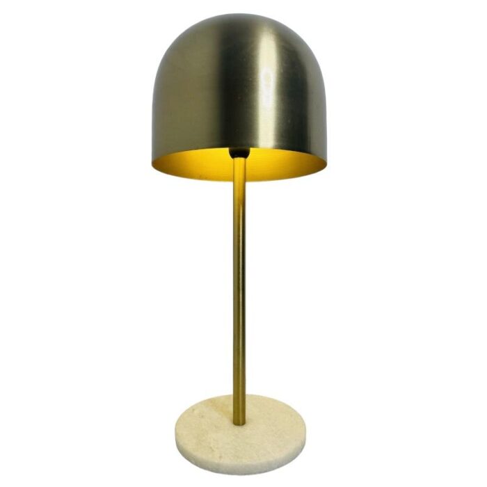 mid century gilt metal mashrom lamp 5529