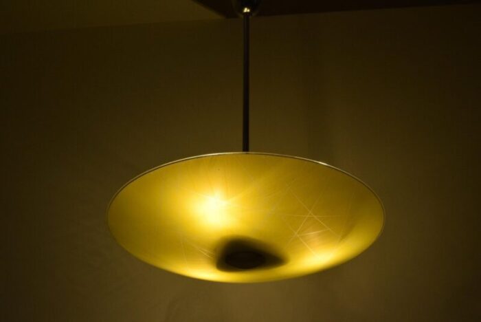 mid century glass pendant lamp 1960s 10