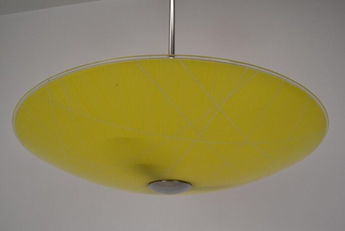 mid century glass pendant lamp 1960s 2