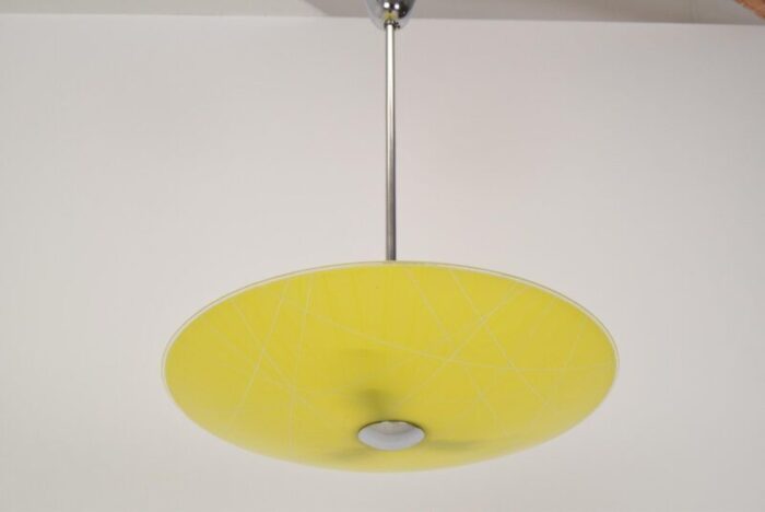 mid century glass pendant lamp 1960s 3