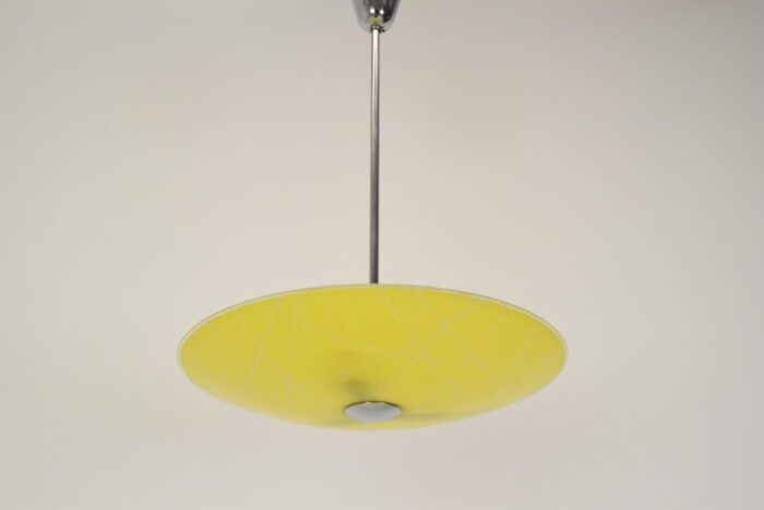 mid century glass pendant lamp 1960s 4