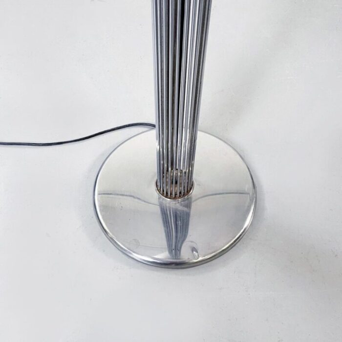 mid century italian chromed steel moana floor lamp by massoni for iguzzini 1960s 12