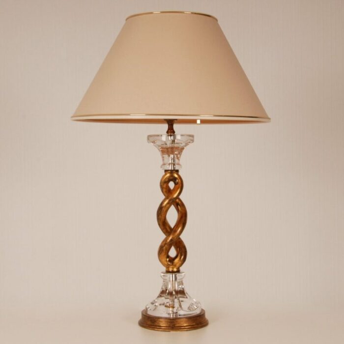 mid century italian hollywood regency barley twist table lamp from banci 1970s 1