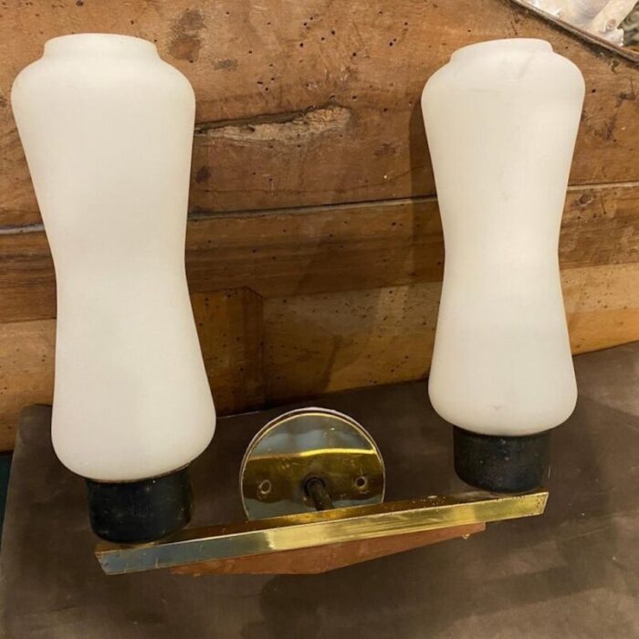 mid century italian modern wall sconces 1950s set of 2 2