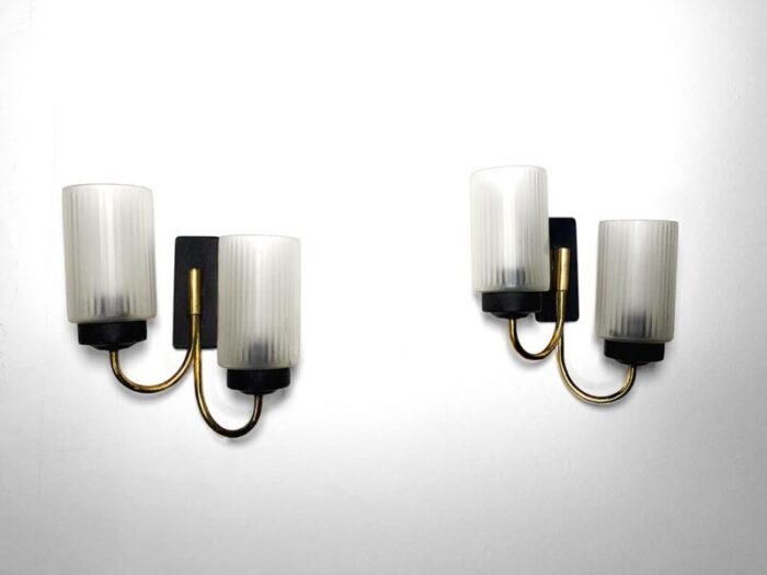 mid century italian sconces set of 2 1