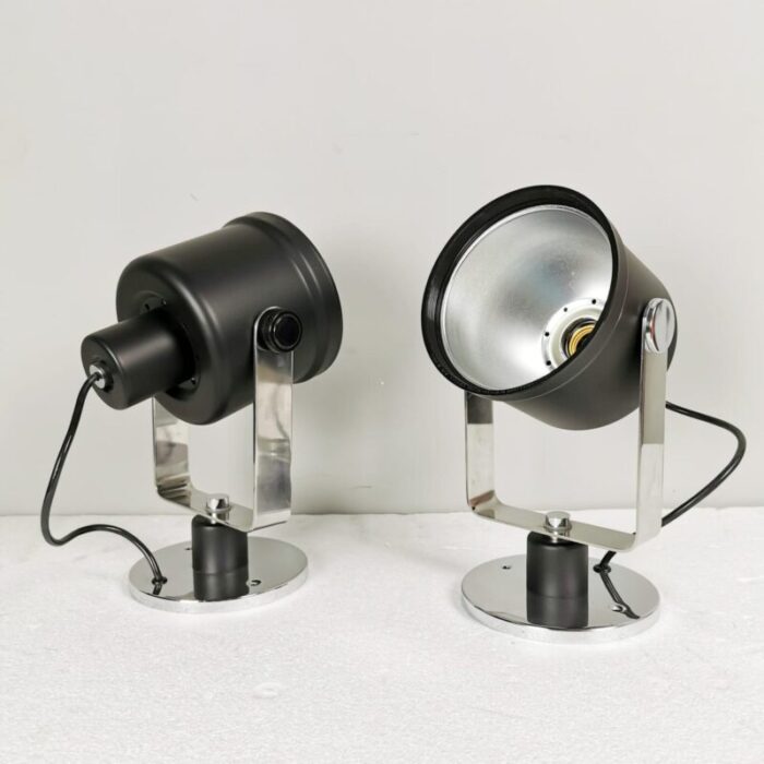 mid century italian wall lamps from luci milano 1970s set of 2 1