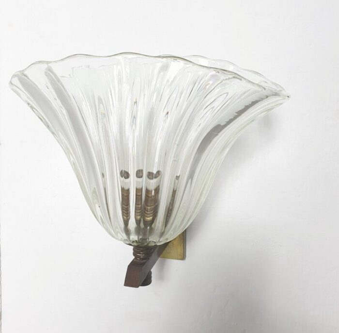 mid century italian wall sconces by seguso set of 3 4