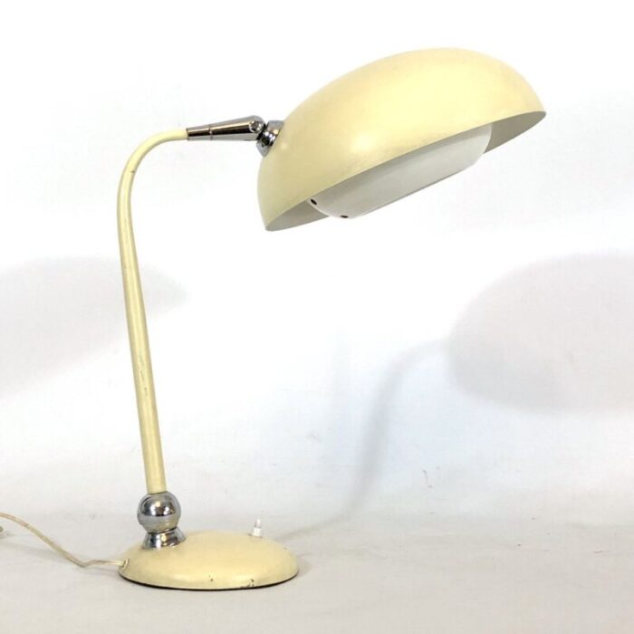 mid century lacquer and chrome articulated desk lamp from stilnovo 10